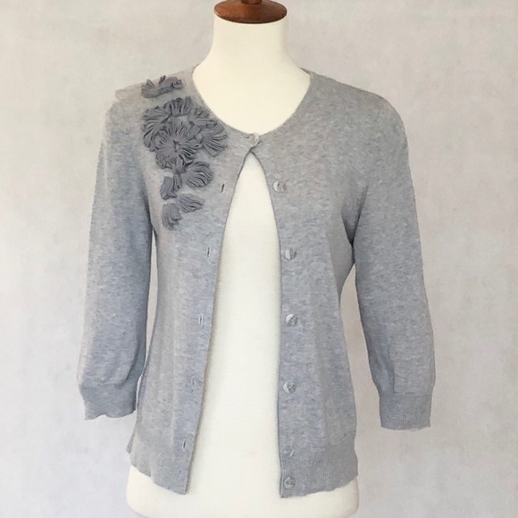 Anthropologie Sweaters - Tabitha Anthropologie Floral Embellished Cardigan